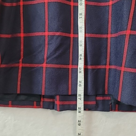 VTG Casual Corner Windowpane Plaid Blazer Womens Size 6 Gold Buttons & Pockets - Picture 14 of 16